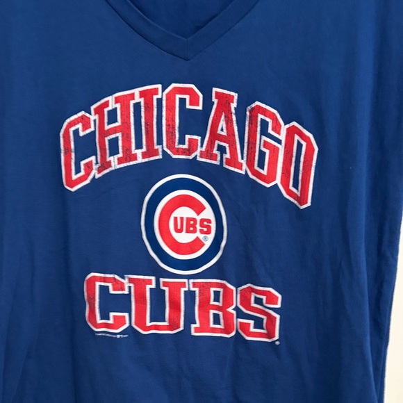 Women's V-Neck Tee - Blue - Picture 2 of 5